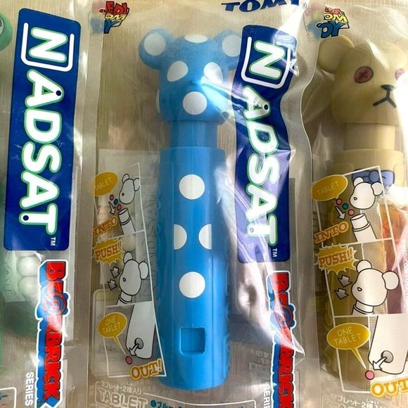 Pez NADSAT - Bearbrick Polka Dot Blue Candy Dispenser, Rare, 2003 - Picture 3 of 6